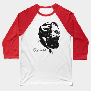 Karl Marx Baseball T-Shirt